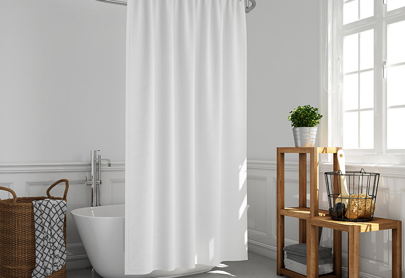 Shower curtains and waterproof fabrics.